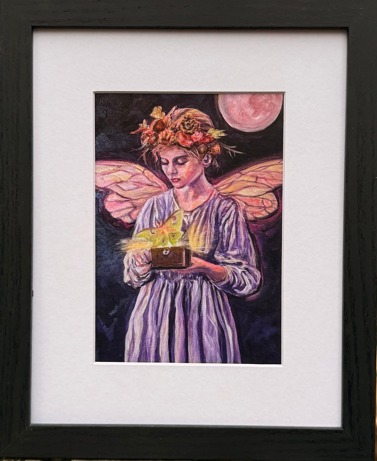 Print- matted & framed - Luna Faerie
