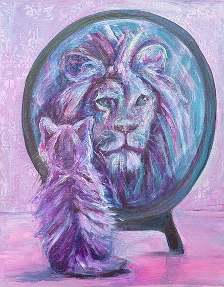 Lionheart - 5x7 notecard