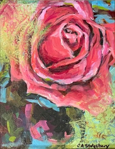 Patina Rose-Note Card
