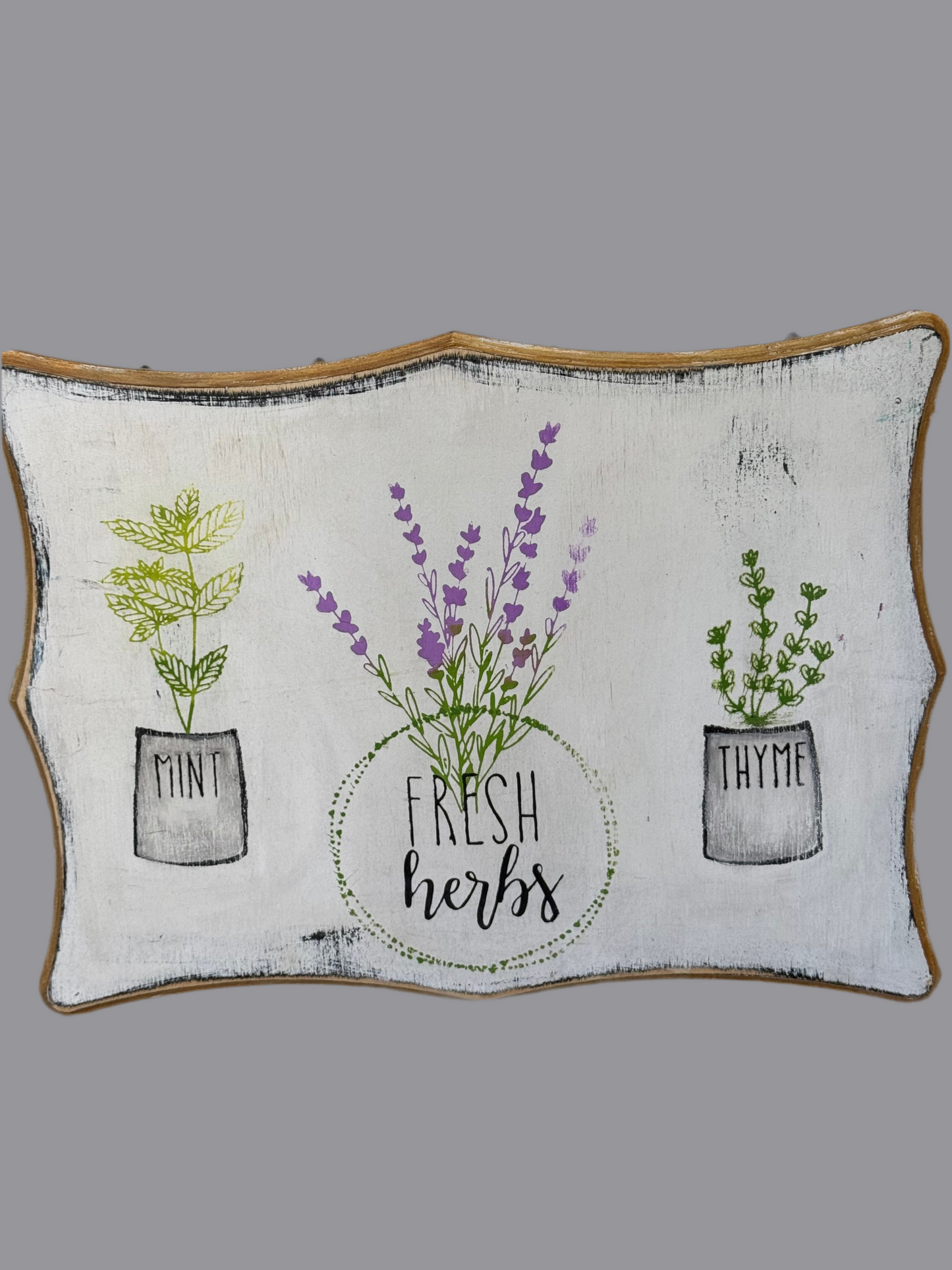 Fresh Herbs Plaque -11x15
