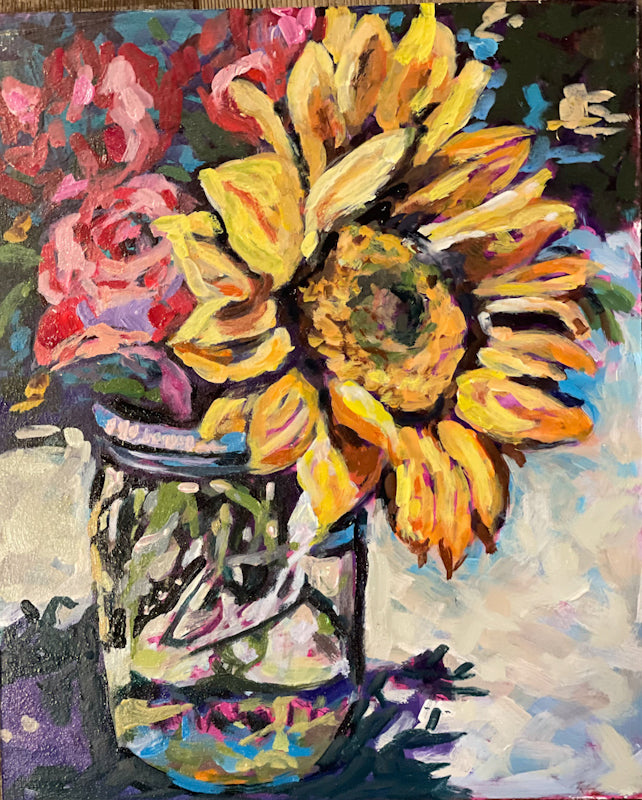 Rusty Sunflower Card