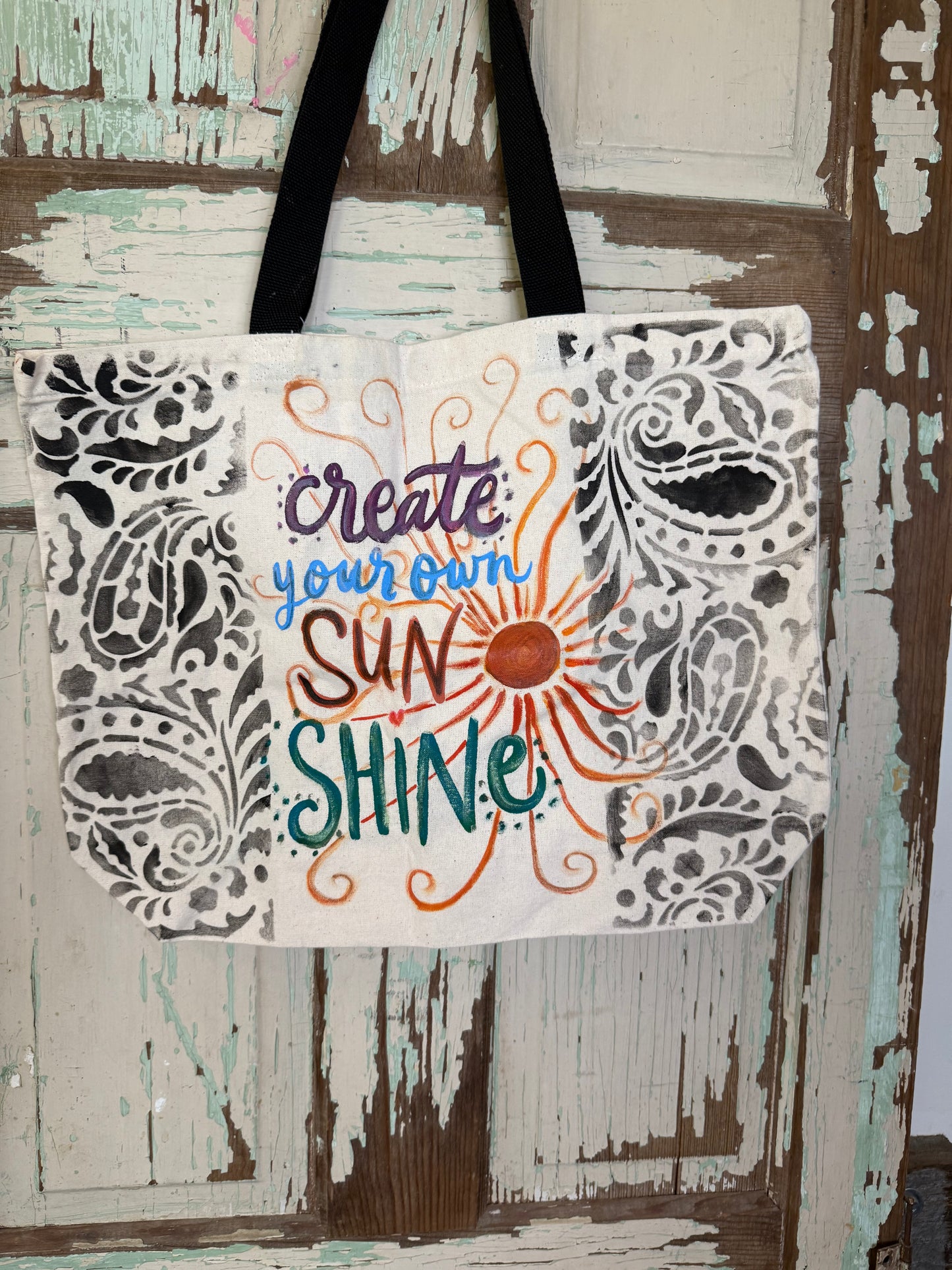 Create Your Own Sunshine Canvas Bag