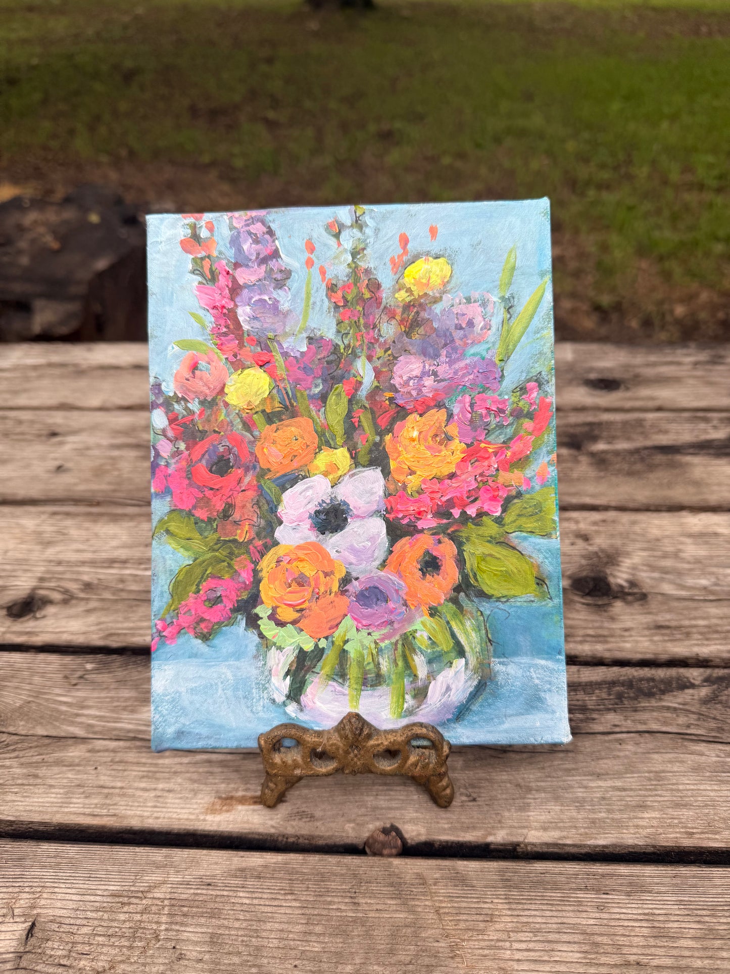 Garden Whispers - 6x8 - canvas - unframed