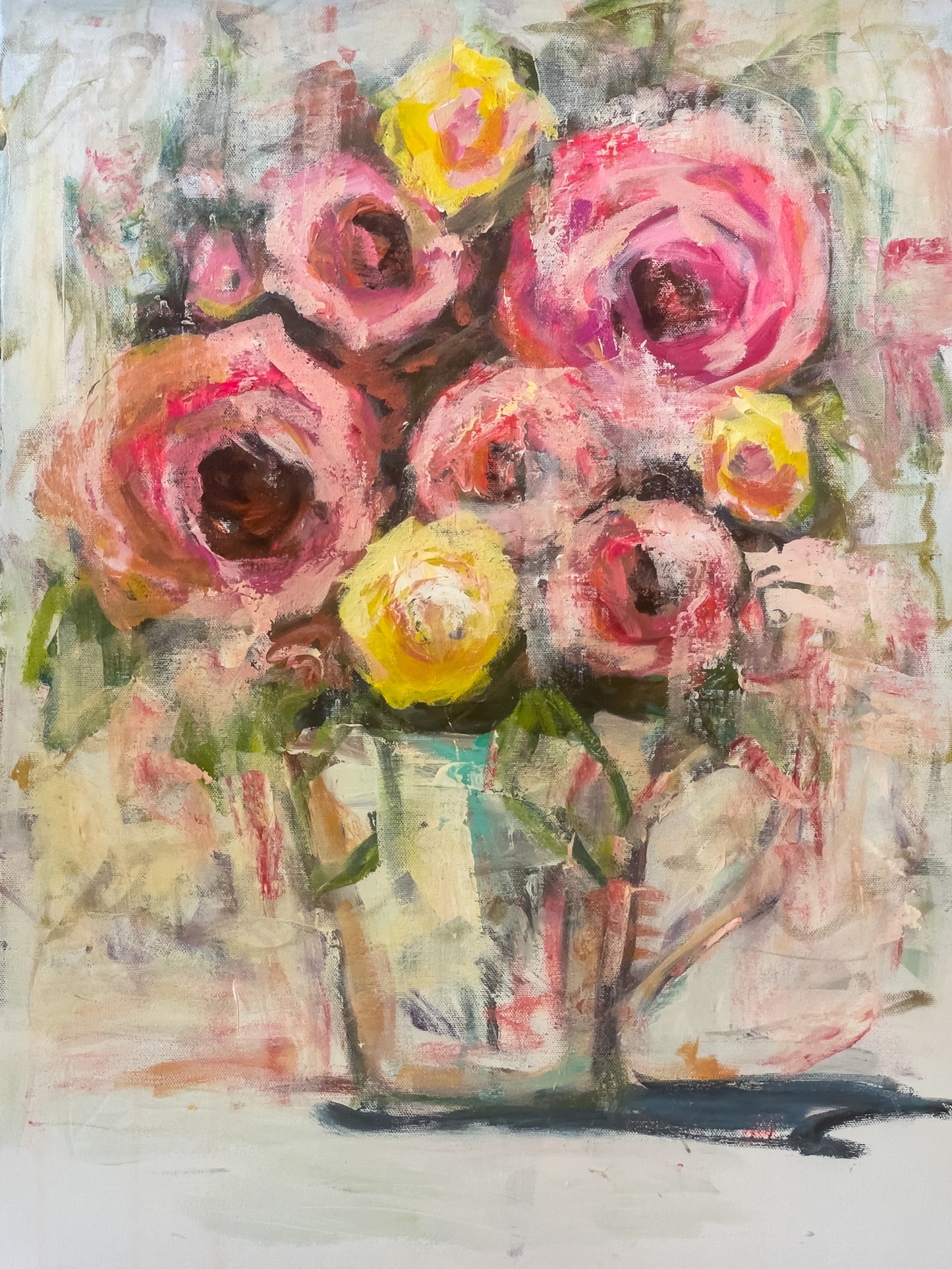 Vintage Fleurs - note card