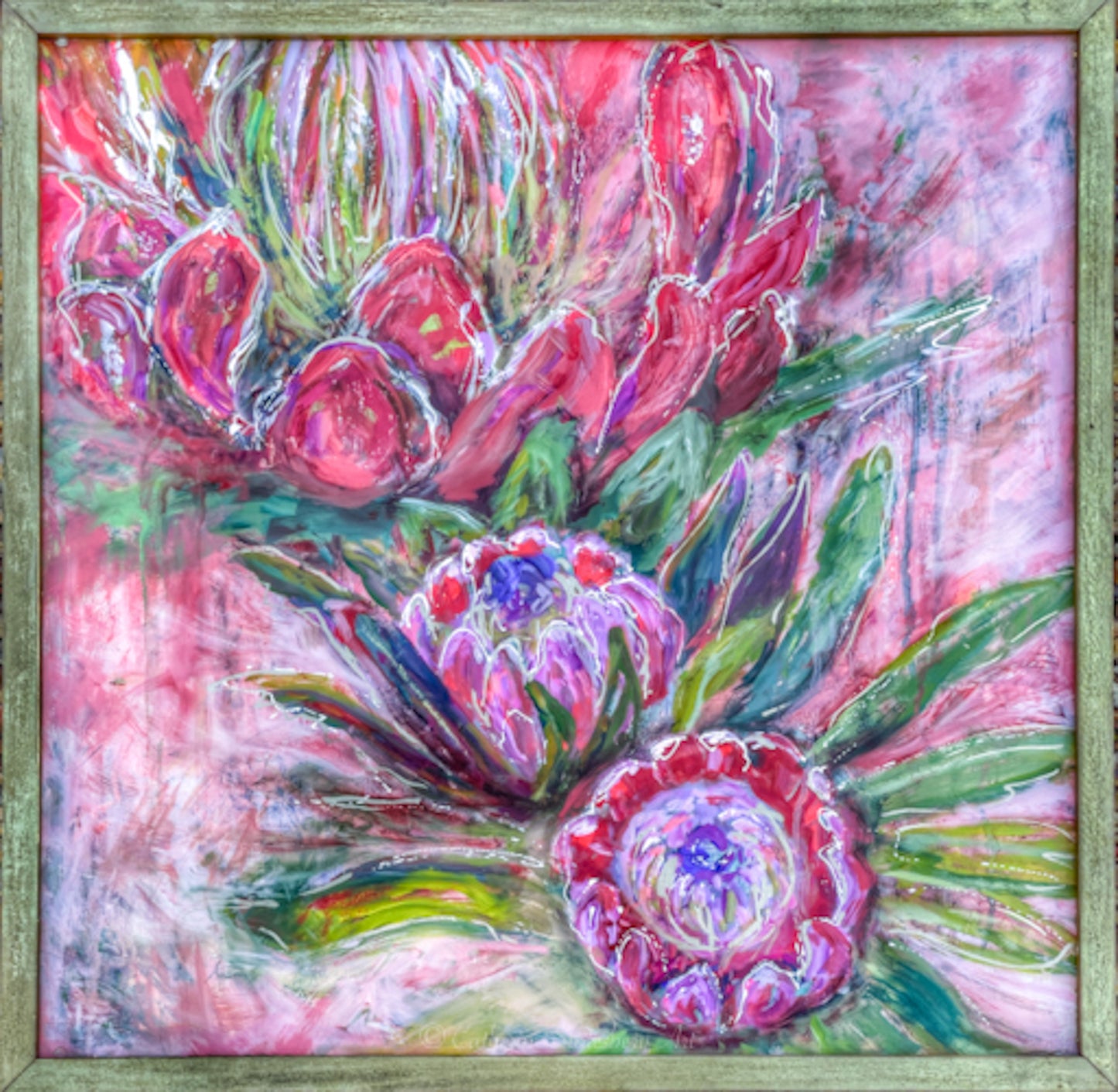 3 Sisters - 30x30-wood panel -250.00