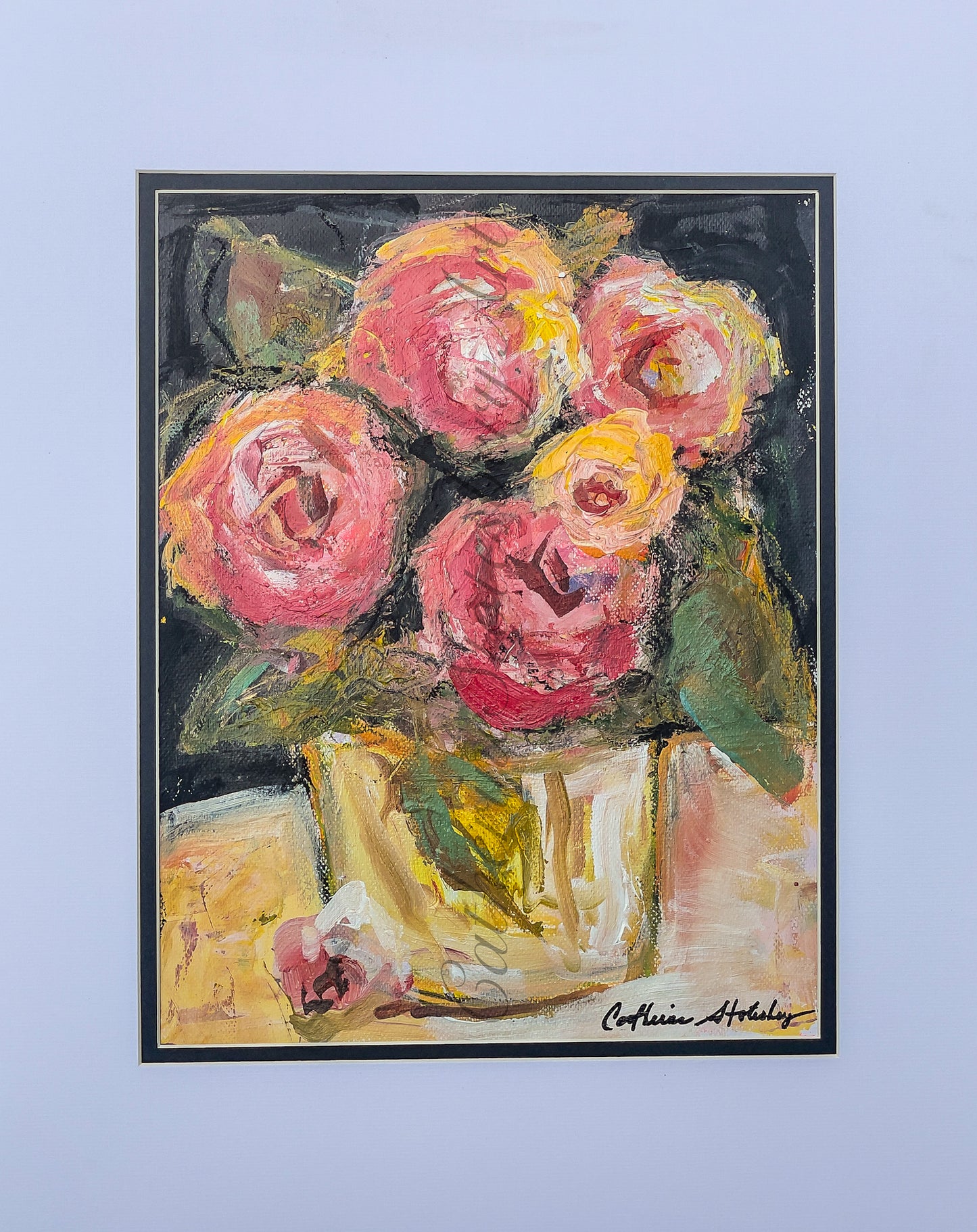 Singled Out -11×14 Acrylic on Paper w/mat