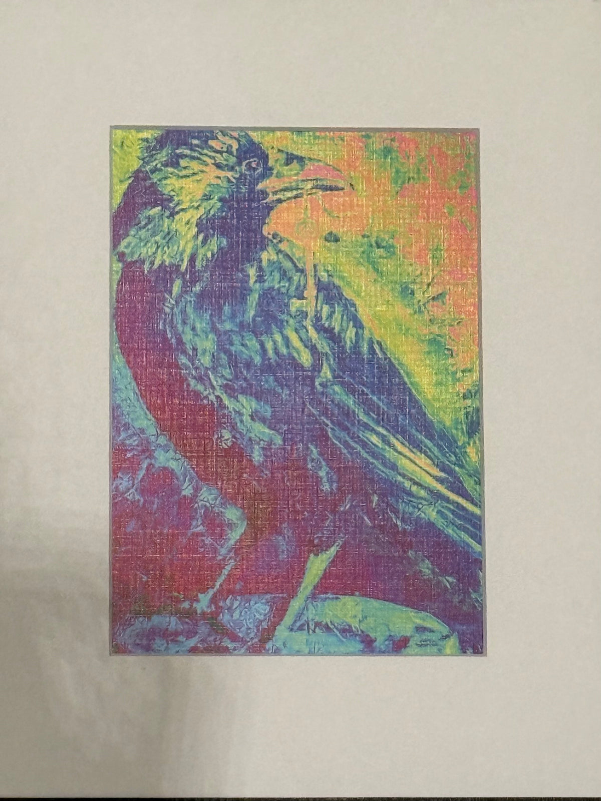 Print w/ mat- Malachi Crow