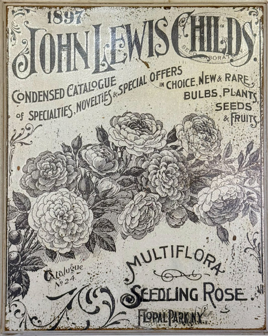 John Lewis Childs - Vintage  Plaque-10.50x13