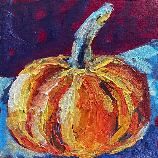 Chunky Pumpkin - 8x10 print - matted
