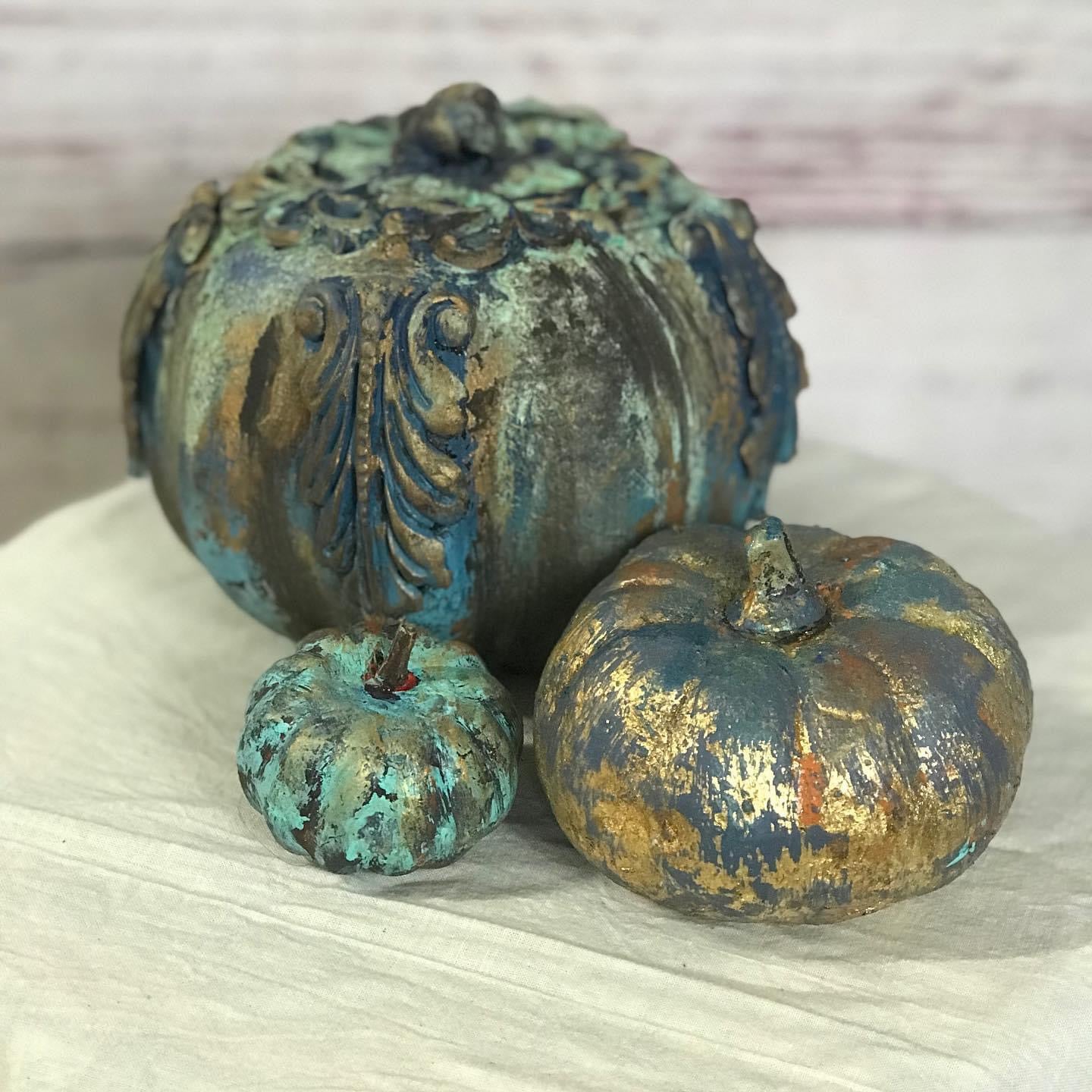 patina pumpkins 