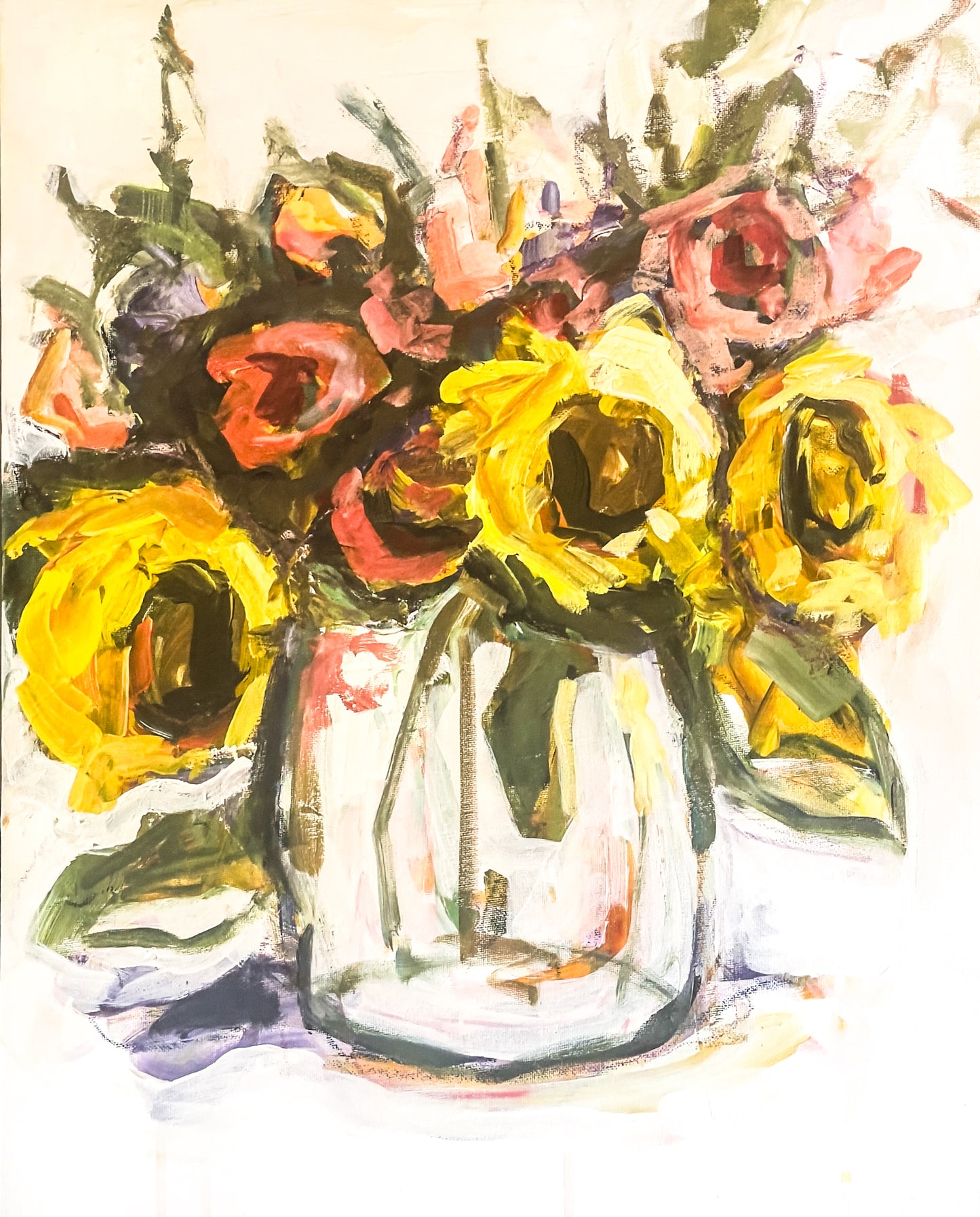 Clear Vase Bouquet -5x7 notecard