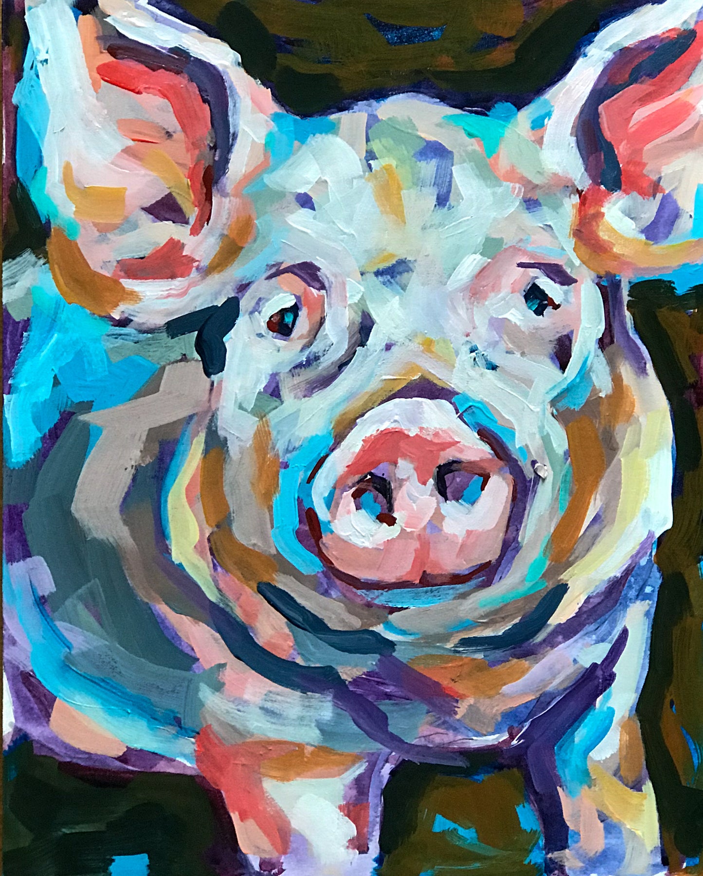 Oink - 5x7 Blank Notecard