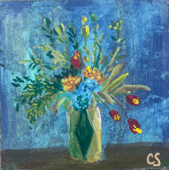 Floral with vase